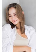 LIBERTE銀座　切りっぱなしミディアム×ベージュ