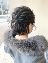 エイミーバイアフロート(amie  by afloat)&nbsp;◇ ショートボブアレンジ☆もこもこハーフアップ