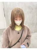 ミルクティーベージュカラーケアブリーチダブルカラー髪質改善