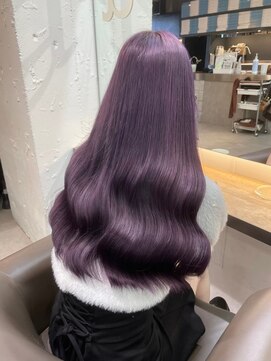 ベレーザ 渋谷(BELEZA) 7667ラベンダーパープルブリーチなしダブルカラーレイヤーカット