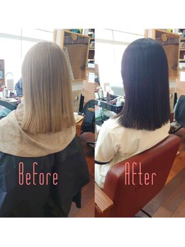 スミカ(sumica) #艶ブラウン #ブラウンベージュ #チェンジ