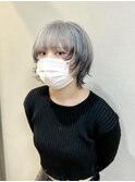 シルバーからのルーツカラー