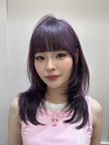 ロンド レア 天神大名店(Lond Le’a) 小顔に見せるヘア/ワンレン/ボブウルフ/ネビージュ/黒髪カタログ