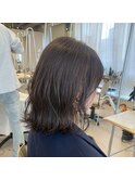 透明感グレージュカラー