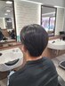メンズカットコース＋縮毛矯正（シェービング+眉毛カット+トリートメント）