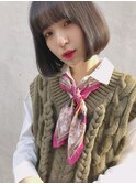 20代30代大人可愛い前髪顔周り似合わせカット大人レイヤー