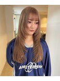 《NIKO》今っぽシャギレイヤー×ミルクティーベージュカラー