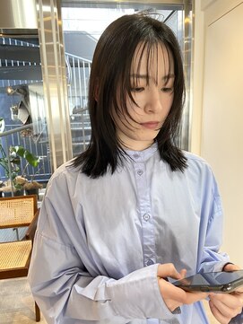 パープル(PURPLE) レイヤーカット/ウルフカット/フェイスレイヤー