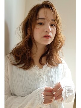 イオエ 岡本(ioe) 前髪/アンブレラカラー/こなれミディ/髪質改善/イメチェン