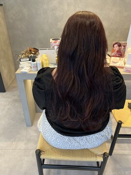 アチーブティルスマートサロン 豊川末広通店(achieve till Smart Salon) 大人可愛いオフィスカラー 暗髪ツヤ髪ピンクブラウン