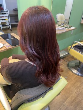 エシカル(ethical) ブリーチ歴ありチェリーレッド