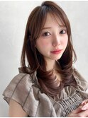 結べるボブエアリーカール前髪くびれヘア艶感レイヤーカット