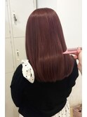 成人式ハイライトカラーマッシュショートロングヘアグレージュ