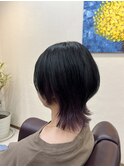 ウルフカット×ラベンダーカラー