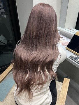 ラベンダーグレージュ/ブリーチリタッチ/ハイトーンカラー