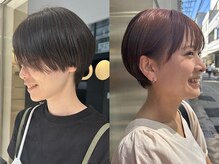 【くせ毛でお悩みの方もお任せください*】お客様の持っているクセを活かし、扱いやすいショートカットに◎
