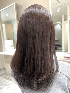 エヴァーグロー 郡山(ever glow) レイヤーカット セミロング ロング