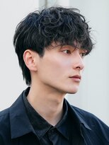 フィフス 大分(fifth)&nbsp;大分シャドウパーマメンズカットラウンドマッシュツーブロック