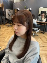 アルター(aL ter)&nbsp;前髪顔まわりカット［レイヤー/ミルクティー/鎌取］長野歌穂