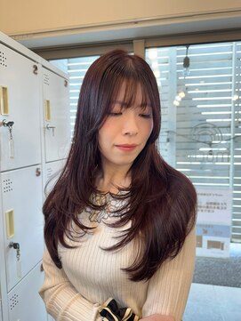 セブンルックス モカ 宇都宮鶴田店(7LOOKS mocha) Pink Brown color × Layer cut