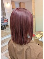 ヘアサロン アンフェール(Hair Salon Amfaire) 小林/ブリーチ1,5回 ピンク系カラー