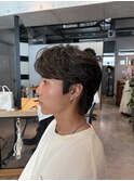 STYLE MENメンズカットリバースセンターパートフェザーパーマ