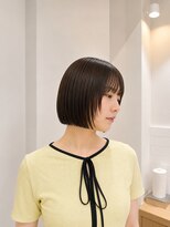 フォト 新宿三丁目(foto)&nbsp;地毛風縮毛矯正韓国風顔まわりレイヤー小顔ボブ切りっぱなしボブ