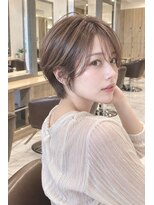 アッシュ 桜新町店(Ash)&nbsp;桜新町/レイヤーカット/ボブ/韓国ダブルカラー/白髪ぼかし
