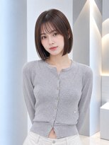 フォト 新宿三丁目(foto)&nbsp;髪質改善縮毛矯正地毛風ストレート切りっぱなしボブ