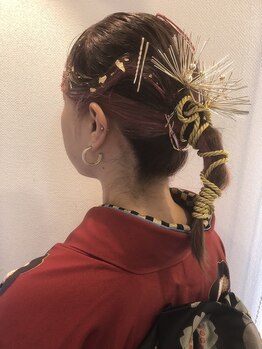 セブン美容室 東川口店の写真/福山/東川口の女性一人サロンで着付けとヘアセットおまかせ♪