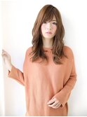 清潔感のある明るいロング