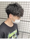 【中鉢】波巻きパーマ 刈り上げマッシュ 3