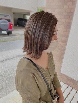 ヘアースイッチ(HAIR SWITCH) 切りっぱなしボブ×オリーブグレージュカラー