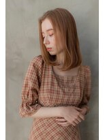 オースティン 登戸向ケ丘遊園(AUSTIN)&nbsp;大人かわいい前髪セシルカットココアブラウンフリンジウェーブ