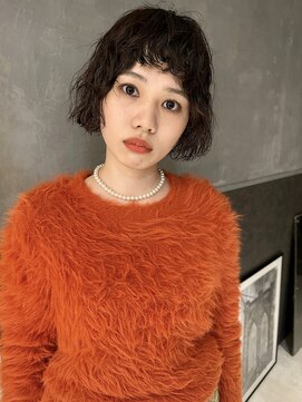 ボコカ(bococa) 頬ラインボブ×ミックスパーマ