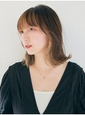インナーカラーショコラアッシュヘルシースタイル波巻きぎゃう