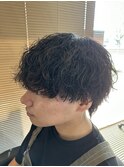 波巻きパーマ