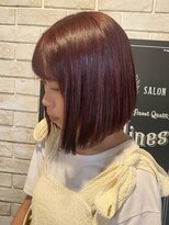 グレープバイン 港南台(GRAPEVINES)&nbsp;暖色ブラウン切りっぱなしボブ