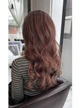 ヘアースタジオ ミツル(hair studio 326) ピンク過ぎない暖色カラー
