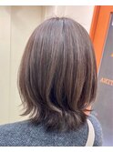 【ボブウルフ/レイヤーボブ/ピンクブラウン】20代30代40代50代