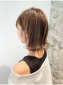 【WISTERIA】外ハネボブ20代30代40代ナチュラルベージュ