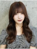 韓国風くびれヘア×ココアブラウン【新宿/韓国ヘア】