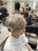メンズブリーチ ホワイトミルクティー 池袋