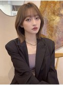 #22/黒髪/ボブルフ/ネビージュ/小顔/ワンレン/髪質改善/表参道