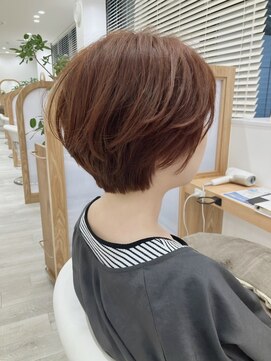 アドラーブル 駅南店(adorable) レイヤーエモージュ小顔カットシースルーバング大人ガーリー