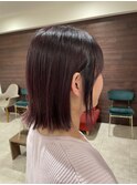 きりっぱボブ×ラベンダーブラウン