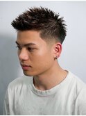 アップバング刈り上げショート