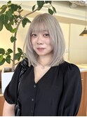 20代30代40代ハイトーン/くびれヘア/ホワイトカラー