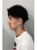 メンズ2way縦落ちツイスパ