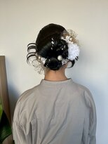 アパートメントヘアー&nbsp;佐賀/結婚式/お呼ばれ/ヘアアレンジ/カチモリ/髪飾り